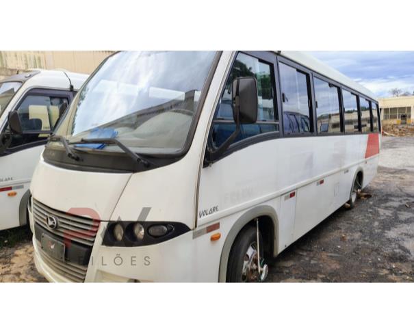 Foto de ONIBUS MARCOPOLO/VOLARE W8 ON, DIESEL, BRANCA, 2008/2009, CHASSI: ...28457, NO ESTADO EM QUE SE ENCONTRA. 