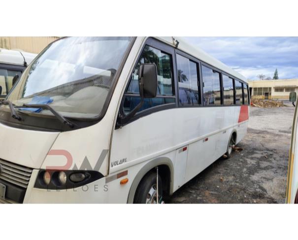 Foto de ONIBUS MARCOPOLO/VOLARE W8 ON, DIESEL, BRANCA, 2008/2009, CHASSI: ...28457, NO ESTADO EM QUE SE ENCONTRA. 